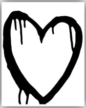 Load image into Gallery viewer, Black Bleeding Heart Painting