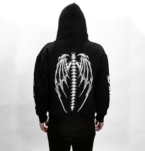 goth angel hoodie