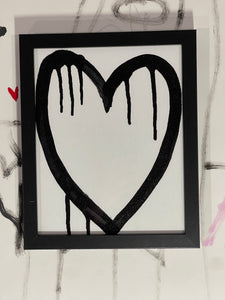 Black Bleeding Heart Painting