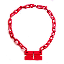 Load image into Gallery viewer, Inverted Cross Razor Blade Necklace (3 Colors)
